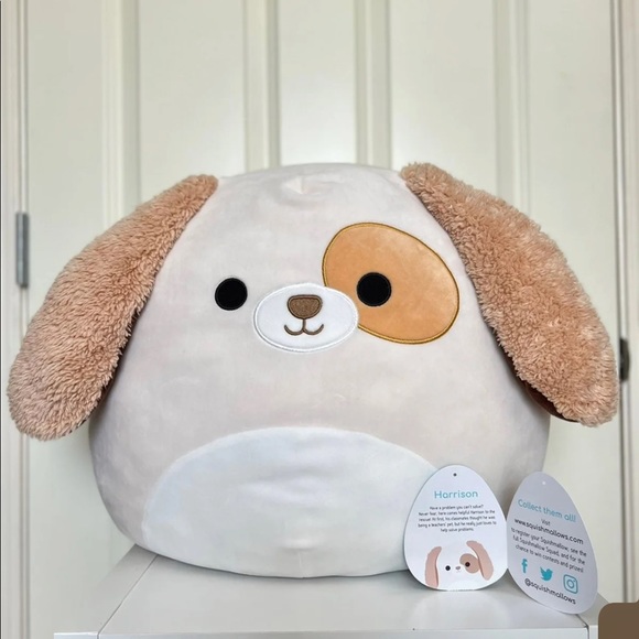 Squishmallows Harrison the Dog 16" Stuffed Animal Plush Toy Soft NWT - Picture 3 of 4
